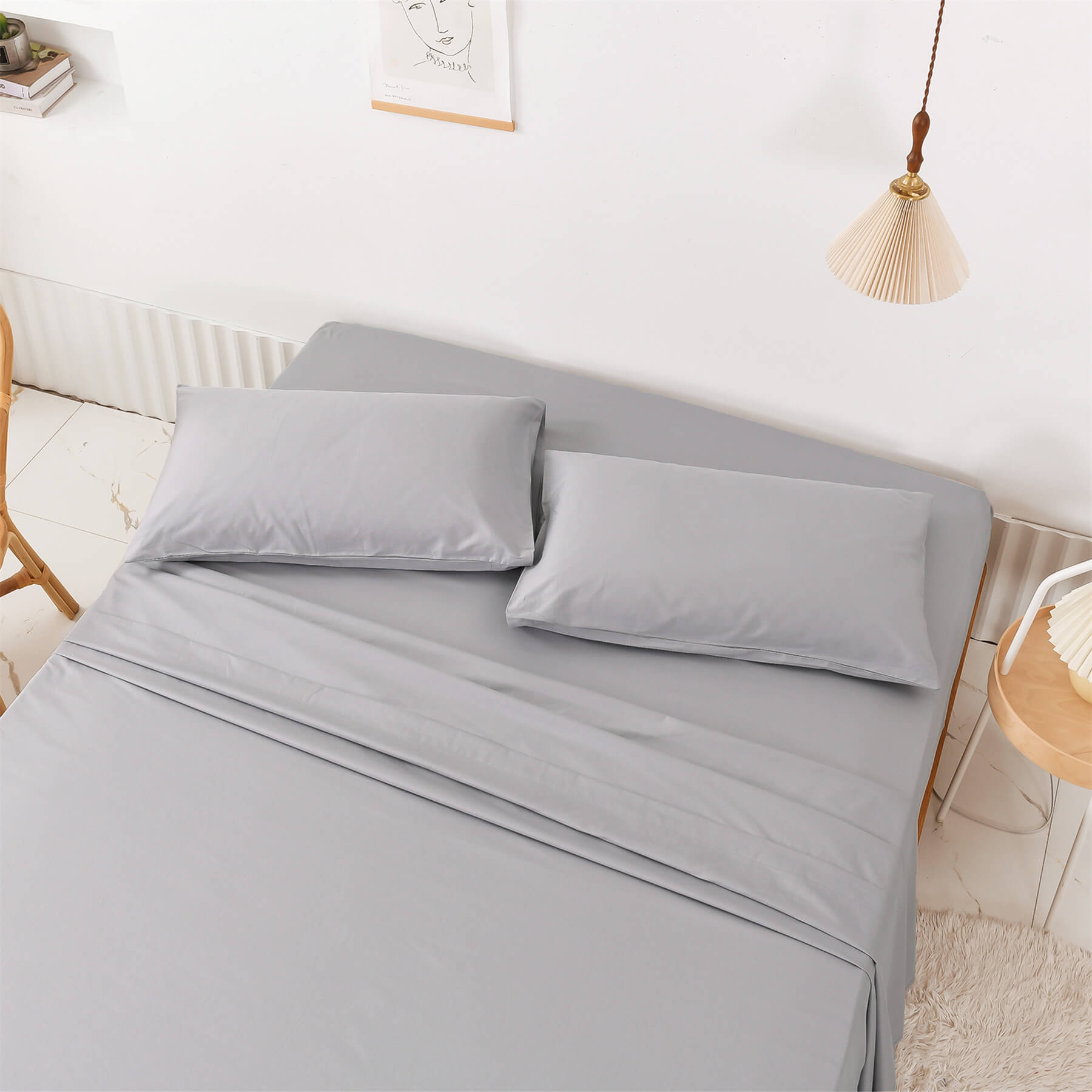 Grey Sheets Set - TanNicoor