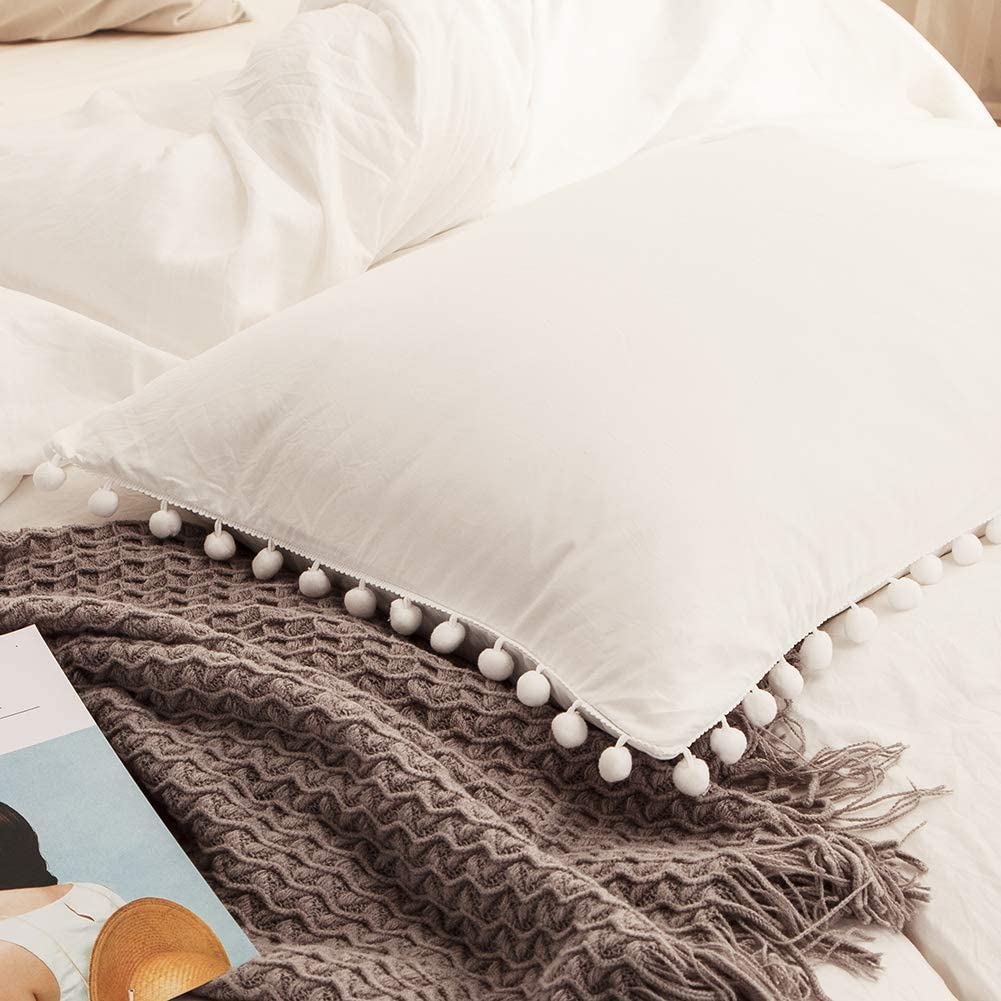 Pom Pom Pillowcases - TanNicoor