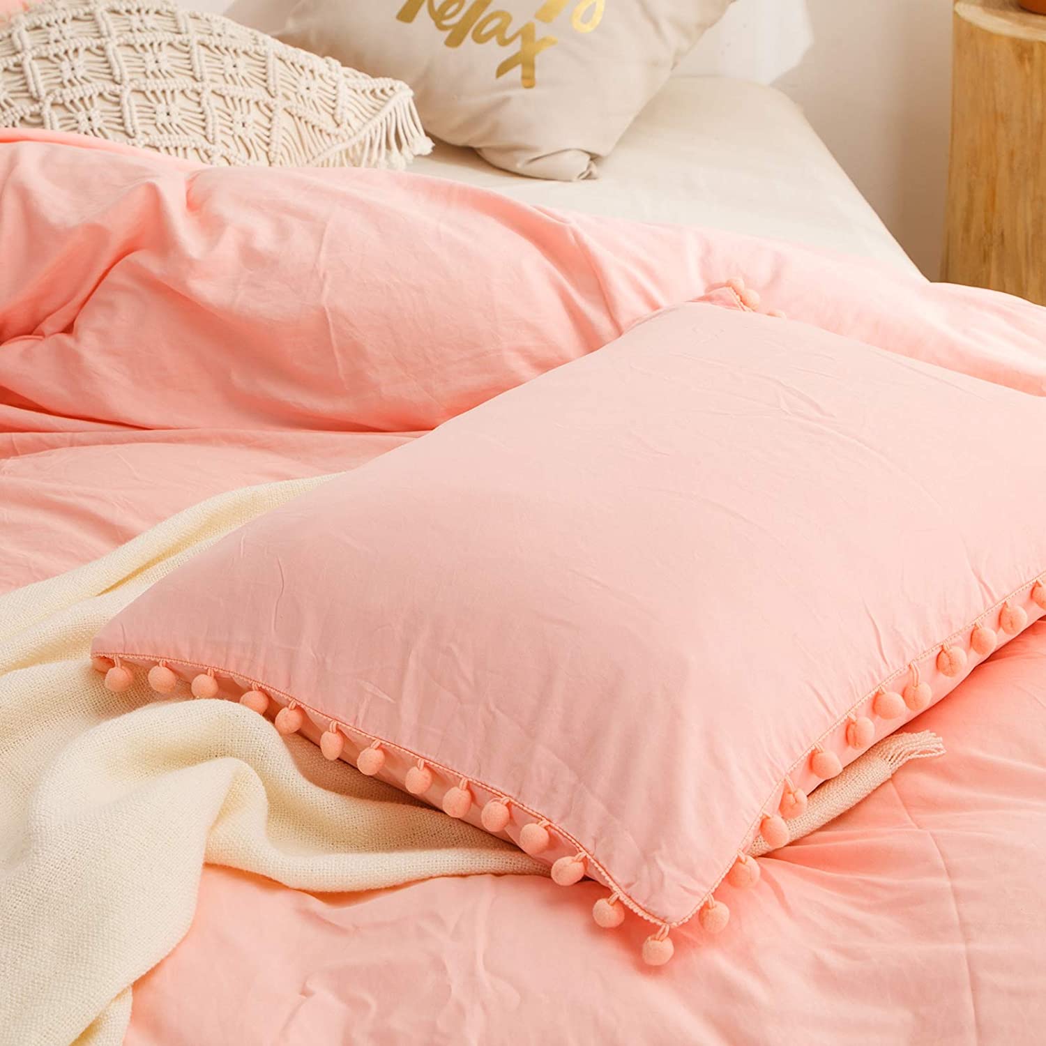 Pom Pom Pillowcases - TanNicoor